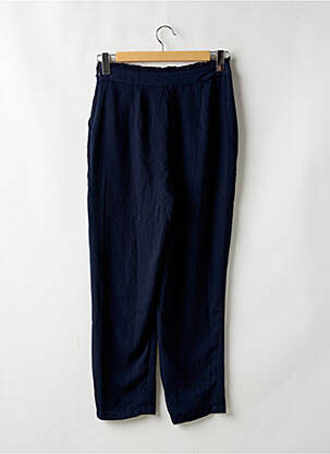 Pantalon droit tissage crêpe taille haute bleu VERO MODA femme