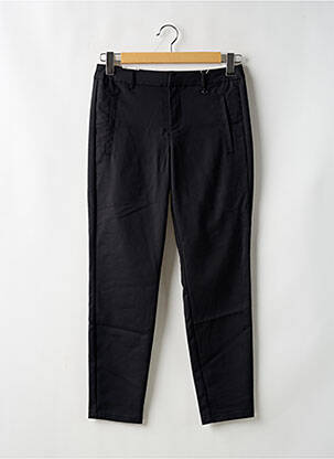 Pantalon chino taille basse taille basse noir FRANSA femme