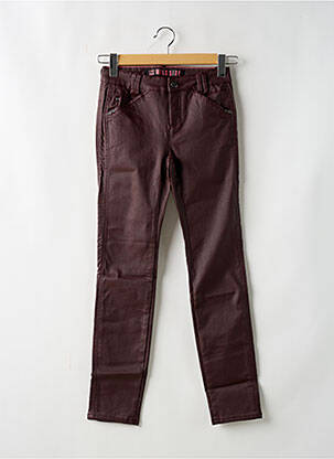 Jeans coupe slim stretch taille haute rouge STREET ONE femme