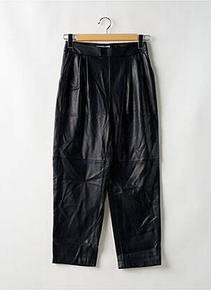 Pantalon droit coupe carotte taille normale noir MANGO femme
