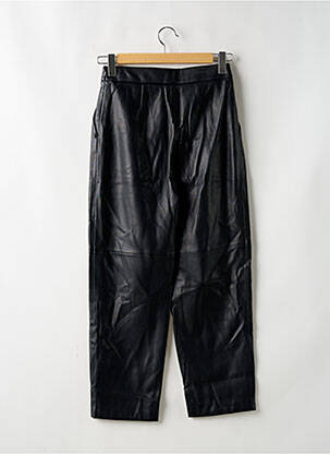 Pantalon droit coupe carotte taille normale noir MANGO femme
