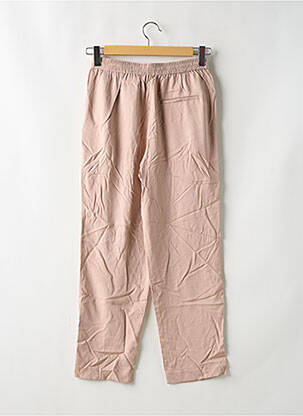 Pantalon chino tissage popeline taille normale rose MANGO femme