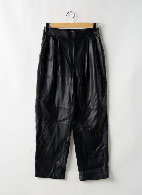 Pantalon droit coupe carotte taille normale noir MANGO femme