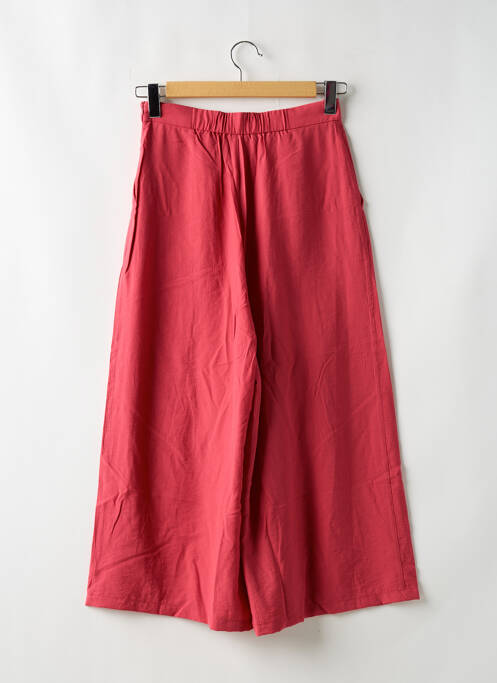 Pantacourt coupe jupe culotte taille haute rouge MANGO femme