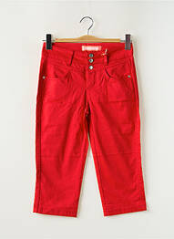 Pantacourt taille basse taille basse rouge STREET ONE femme