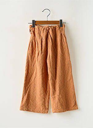 Pantalon large tissage crêpe orange PINATA PUM fille