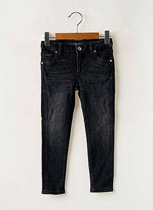 Jeans skinny stretch taille ajustable noir GUESS fille