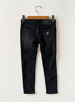 Jeans skinny stretch taille ajustable noir GUESS fille