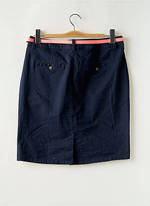 Jupe mi-longue coupe droite bleu TOM TAILOR femme