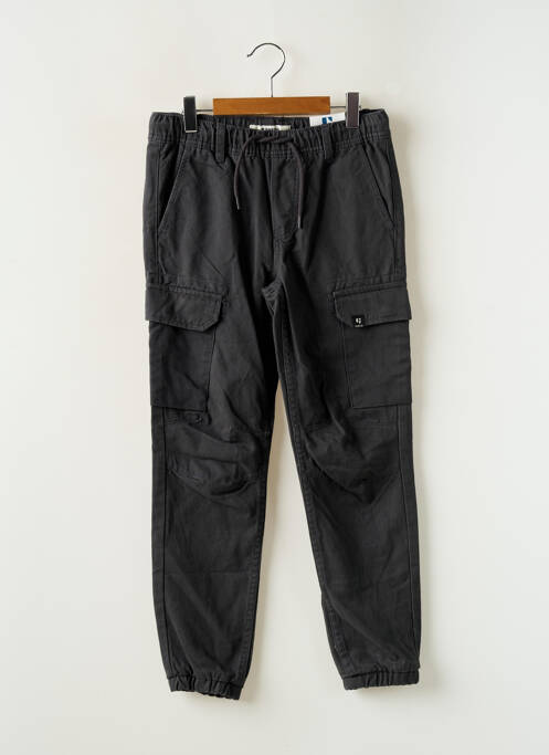 Pantalon cargo stretch taille élastique gris GARCIA garcon