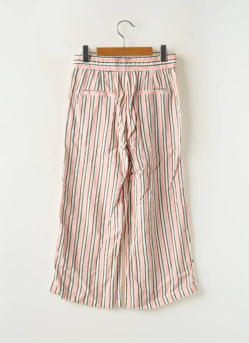 Pantalon large fermeture liens à nouer taille élastique rose GARCIA fille