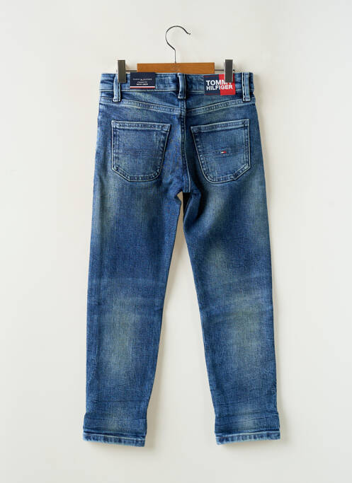 Jeans coupe droite stretch taille ajustable bleu TOMMY HILFIGER fille