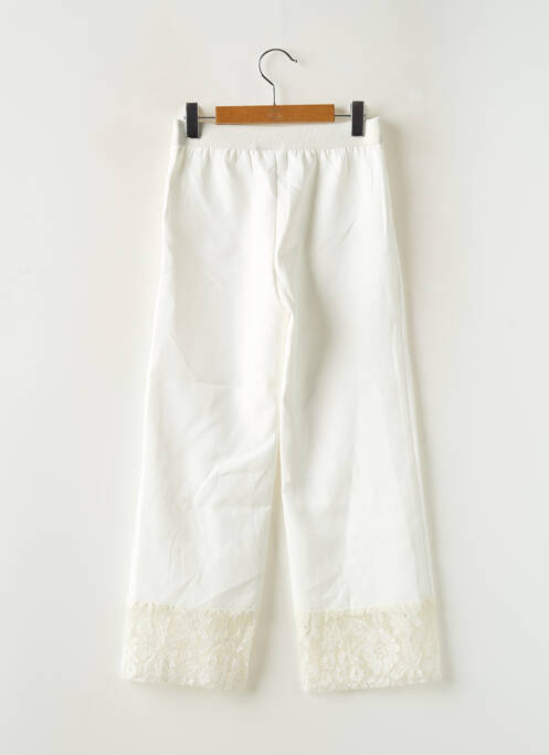 Pantalon droit coupe droite taille élastique blanc LE CHIC fille