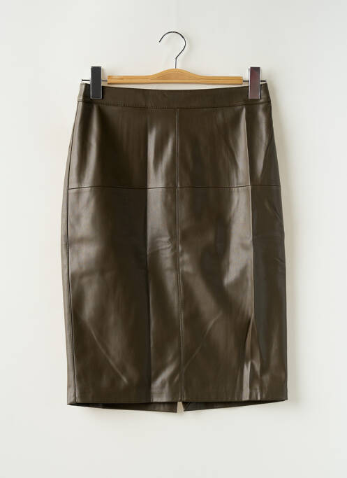 Jupe mi-longue marron MANGO pour femme