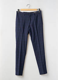 Pantalon chino fermeture zippée sous rabat avec crochet taille normale bleu SCOTCH & SODA homme