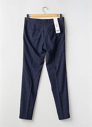 Pantalon chino fermeture zippée sous rabat avec crochet taille normale bleu SCOTCH & SODA homme