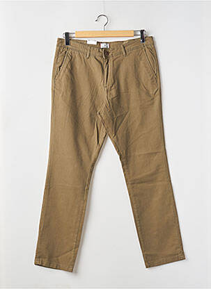 Pantalon chino tissage popeline taille normale marron JACK & JONES homme
