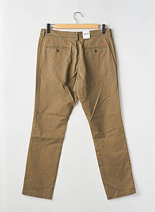 Pantalon chino tissage popeline taille normale marron JACK & JONES homme