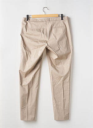 Pantalon chino fermeture zippée sous rabat avec crochet taille normale beige ESPRIT homme