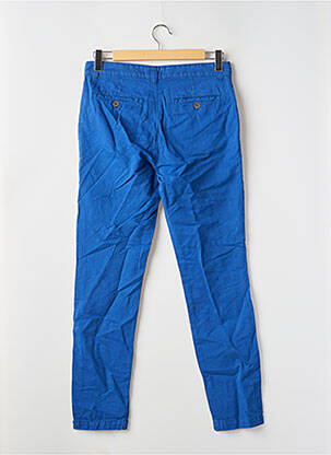 Pantalon chino tissage popeline taille normale bleu L'IMPECCABLE MARCEL homme