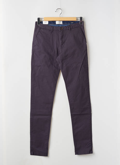 Pantalon chino tissage popeline taille normale violet SCOTCH & SODA homme