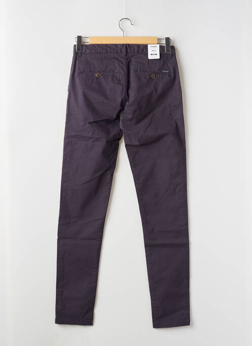 Pantalon chino tissage popeline taille normale violet SCOTCH & SODA homme
