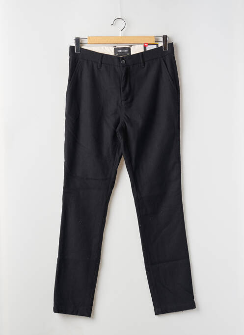 Pantalon chino tissage chiné taille haute noir LYLE & SCOTT homme