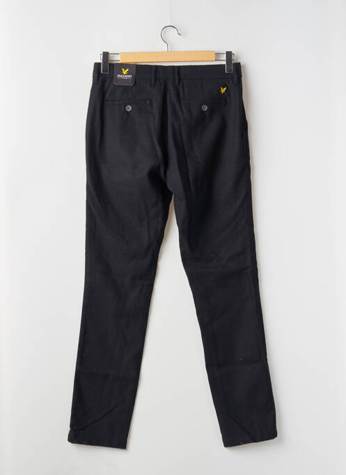 Pantalon chino tissage chiné taille haute noir LYLE & SCOTT homme