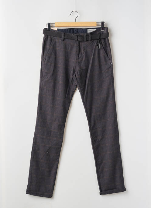 Pantalon chino imprimé imprimé prince de galle taille normale bleu TOM TAILOR homme