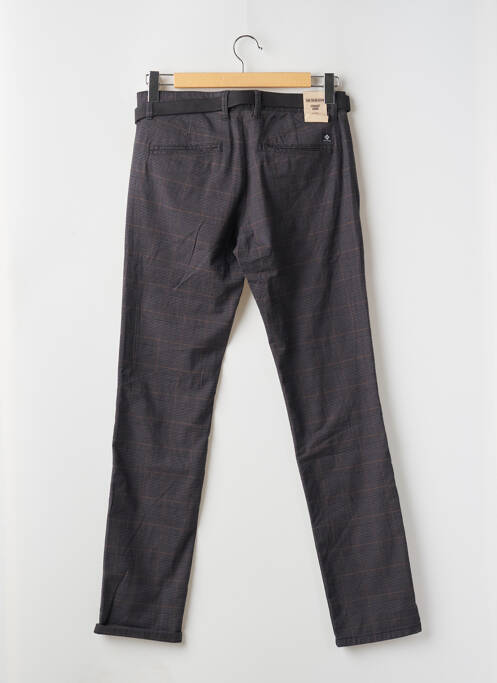 Pantalon chino imprimé imprimé prince de galle taille normale bleu TOM TAILOR homme