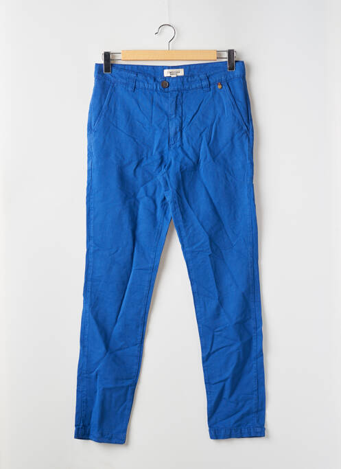 Pantalon chino bleu L'IMPECCABLE MARCEL pour homme