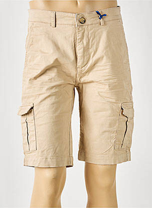 Bermuda multipoches taille basse beige PRIVATE BLUE homme