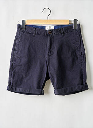 Bermuda tissage popeline taille normale bleu SCOTCH & SODA homme