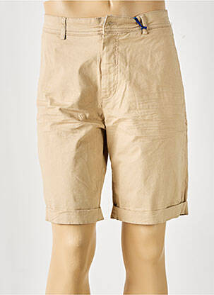 Bermuda taille à pinces taille normale beige PRIVATE BLUE homme