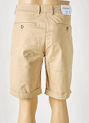 Bermuda taille à pinces taille normale beige PRIVATE BLUE homme