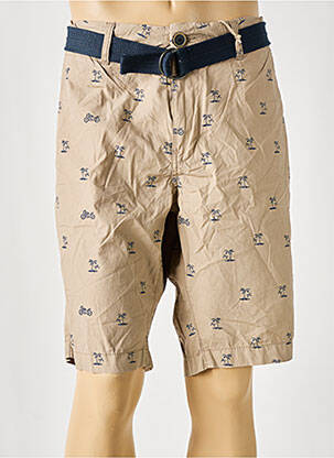 Bermuda taille à pinces taille normale marron PETROL INDUSTRIES homme