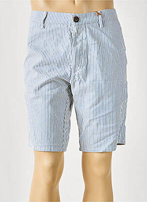 Bermuda taille à pinces taille normale bleu LE FABULEUX MARCEL DE BRUXELLES homme