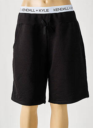 Short coupe droite taille haute noir KENDALL + KYLIE femme