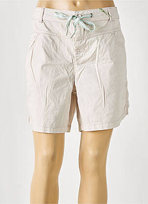 Short fermeture zippée sous rabat boutonné taille normale beige STREET ONE femme