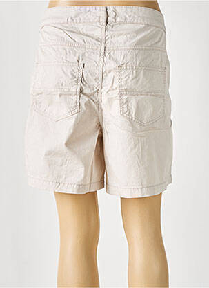 Short fermeture zippée sous rabat boutonné taille normale beige STREET ONE femme