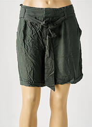 Short taille à pinces taille haute vert STREET ONE femme