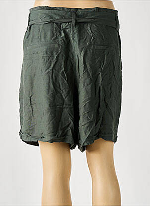 Short taille à pinces taille haute vert STREET ONE femme