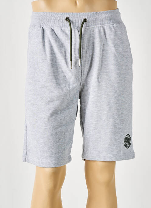 Bermuda stretch taille normale gris PETROL INDUSTRIES homme