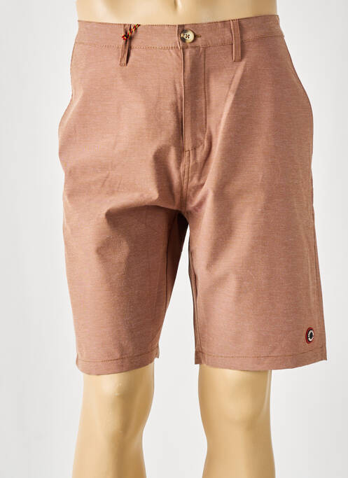 Short tissage popeline taille normale marron CYCLO CLUB MARCEL  homme