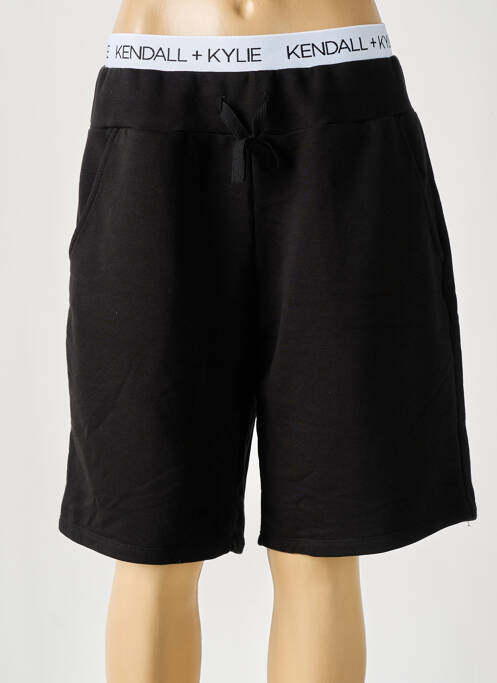 Short coupe droite taille haute noir KENDALL + KYLIE femme