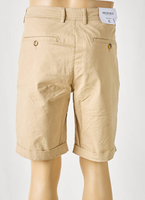 Bermuda beige PRIVATE BLUE pour homme