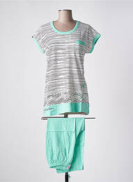 Pyjama tissage jersey vert ROSE POMME femme