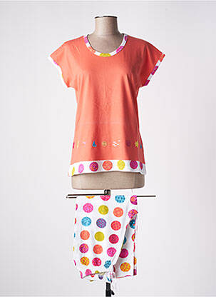Pyjama tissage jersey orange ROSE POMME femme