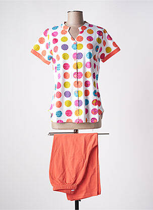 Pyjama tissage jersey orange ROSE POMME femme