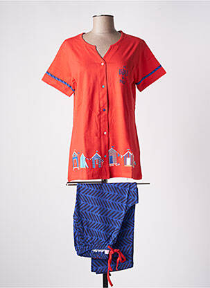 Pyjama col v rouge ROSE POMME femme